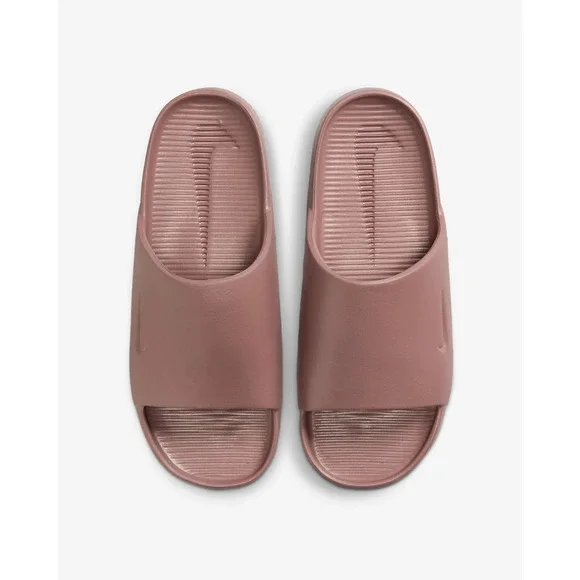 Nike Calm DX4816-201 Slippers Women's Smokey Mauve Texture Slides Comfort DSG684 - Picture 4 of 14